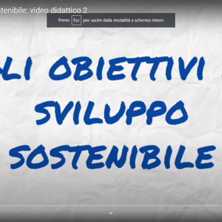 ? Obiettivi di sviluppo sostenibile: video didattico 2