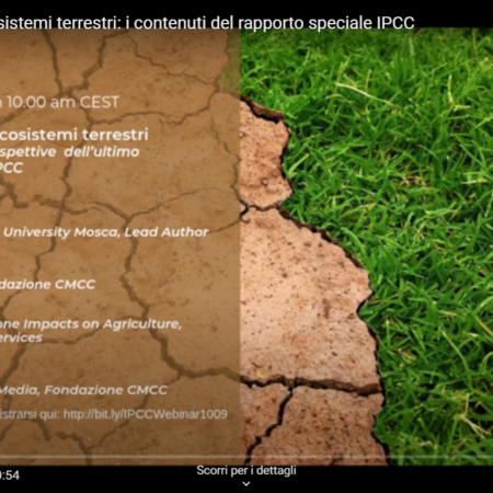 ?‍??  Il clima, il suolo, gli ecosistemi terrestri: i contenuti del rapporto speciale IPCC