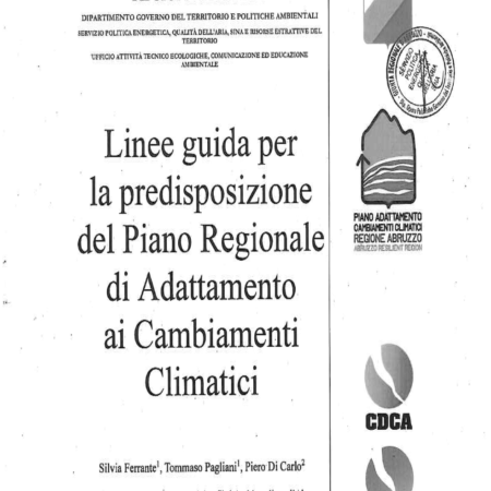 ?‍??  Linee guida per la predisposizione del Piano Regionale di Adattamento ai Cambiamenti Climatici