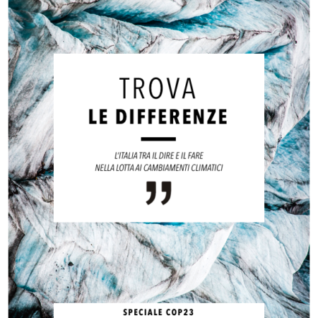 ?‍??  Trova le differenze - L'Italia tra il dire e il fare nella lotta ai cambiamenti climatici