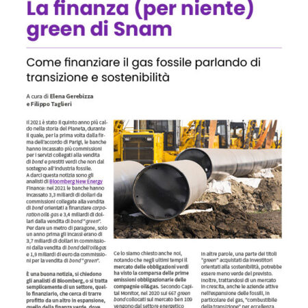 ??? La finanza (per niente) green di Snam